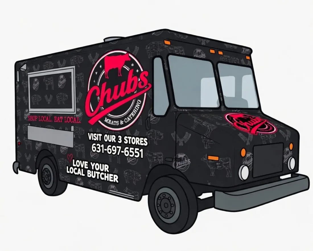 Illustration of the Chubs food truck